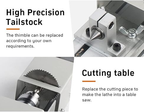 Mini Lathe Machine for DIY Wood Model Making, Drilling, and Grinding with 6-in-1 Functionality in Kuwait