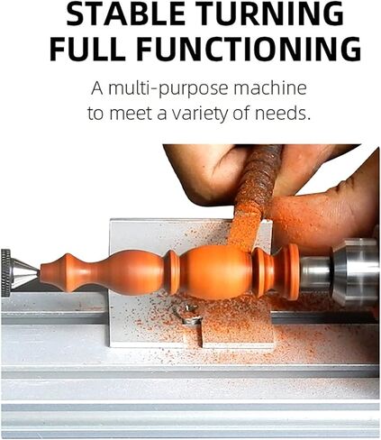 Mini Lathe Machine for DIY Wood Model Making, Drilling, and Grinding with 6-in-1 Functionality in Kuwait