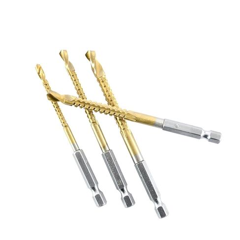 6PCS 3-8mm Saw Drill Bit HSS Composite Screw Tap Carpenter Woodworking Metal Hole Grooving Tools Quick Change Hex Shank (Color : 5mm(1PC)) in Kuwait