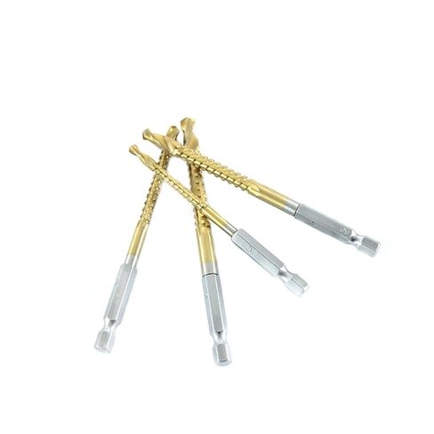 6PCS 3-8mm Saw Drill Bit HSS Composite Screw Tap Carpenter Woodworking Metal Hole Grooving Tools Quick Change Hex Shank (Color : 5mm(1PC)) in Kuwait