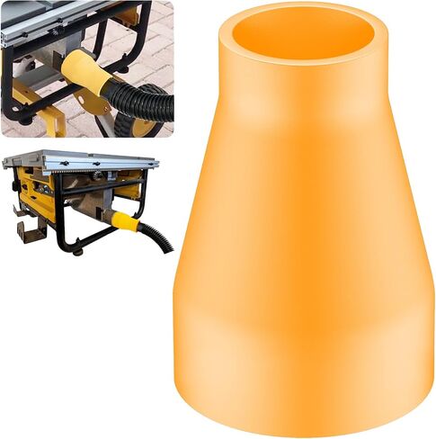 Elastic Silicone Table Saw Vacuum Adapter Connecting 2 1/2" Table Saw Outlet Connected to 1 7/8" Shop Vac Hose for DWE7491RS DWE7491 Table Saw Dust Collector | Also compatible with most other table saws equipped with a standard 2.56 in interface. in Kuwait