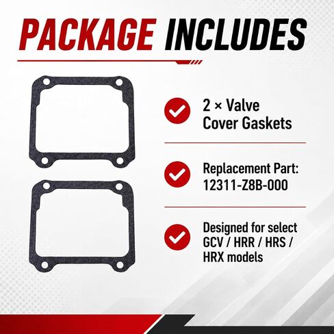 Replacement Valve Cover Gasket 12311-Z8B-000 Compatible with Honda GCV160 GCV190 GC160 GC190 HRR216 HRS216 HRX217 Lawn Mower Engines, 2 Pack in Kuwait