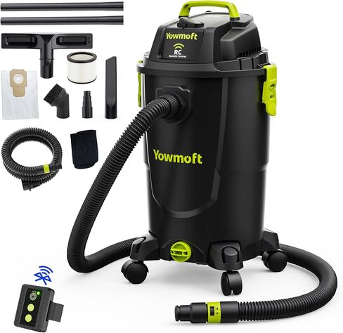 CVL30-RC 8 Gallon Dust Extractor with Remote Control 5.5 Peak HP Shop Vacuum Wet Dry Vacuum Cleaner with HEPA Filter, Dust Bag for Woodworking, Garage, Workshop and Home Cleaning in Kuwait