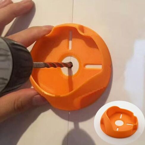 Circular Drill Dust Collector, 100mm Diameter Wall Drilling Dust Catcher for Clean & Easy Holes, Reusable Dust Trap for Drywall Concrete Brick, Drill Attachment for Dust Control in Kuwait