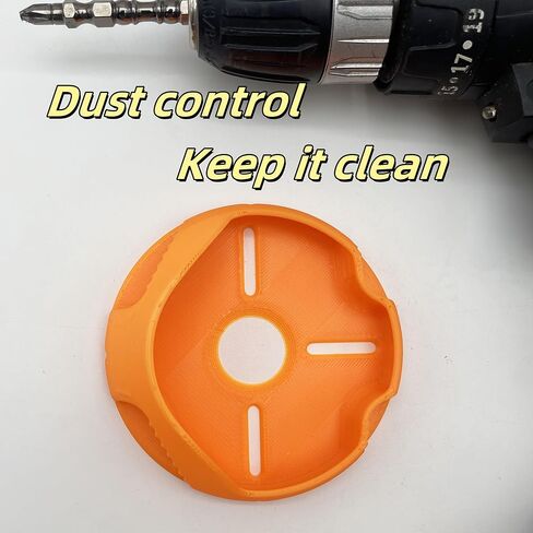 Circular Drill Dust Collector, 100mm Diameter Wall Drilling Dust Catcher for Clean & Easy Holes, Reusable Dust Trap for Drywall Concrete Brick, Drill Attachment for Dust Control in Kuwait