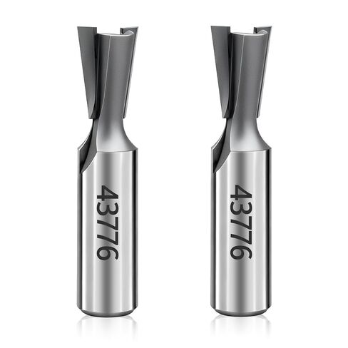 2 Pcs 43776PC 7 Deg x 17/32-Inch Carbide-Tipped Dovetail Router Bit | Compatible with Porter-Cable Dovetail Jigs, for Through & Half-Blind Dovetail Joint, Premium Materials, Sturdy And Durable in Kuwait