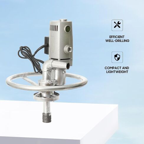 Water Well Drilling Rig, Electric Hole Drilling Rig, Range 40-180mm, 2500W | DTH Down-the-Hole Technology; Portable Handheld Design; Pure Copper Motor; 40-180mm Opening Diameter; Great for Farm & Home in Kuwait