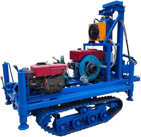 Crawler Water Well Drilling Rig Portable Hydraulic Borehole Drill 120m | Compact Water Well Drilling Rig for Farms, Remote Areas, and Geological Exploration with Stable Deep Drilling Performance. in Kuwait