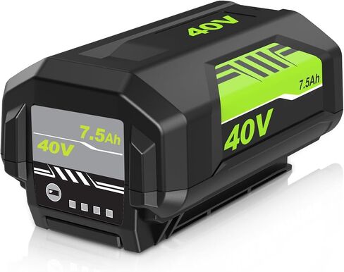2-Pack 7500mAh Ultra High Capacity OP40602 Replacement for Ryobi 40 Volt Battery Lithium Compatible with Ryobi 40V Battery OP4075A OP40401 OP4026 OP40261 OP4050 OP40601 OP4030 Cordless Tools (Green) in Saudi Arabia