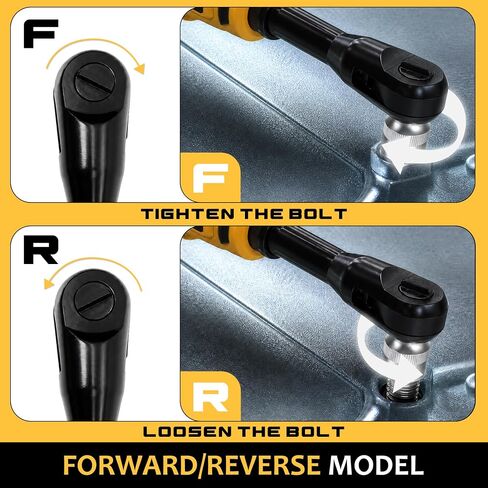 3/8" Electric Ratchet Wrench for DEWALT 20V Battery, 88Ft-Lbs | 6-inch Extended, 300RPM, Variable Speed, 8 Sockets,1/2" & 1/4" Adapters, 3" Extension Bar (Tool Only), for Engine Repair in Kuwait