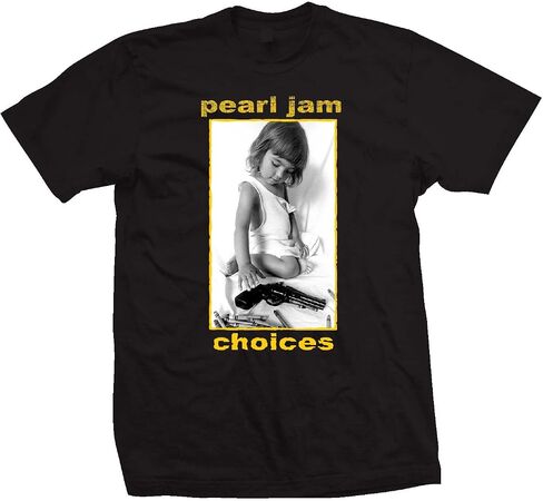 TSURT Pearl Jam “Choices" T-Shirt | Official Licensed Band Merch | Cotton Tee (Black) in Kuwait