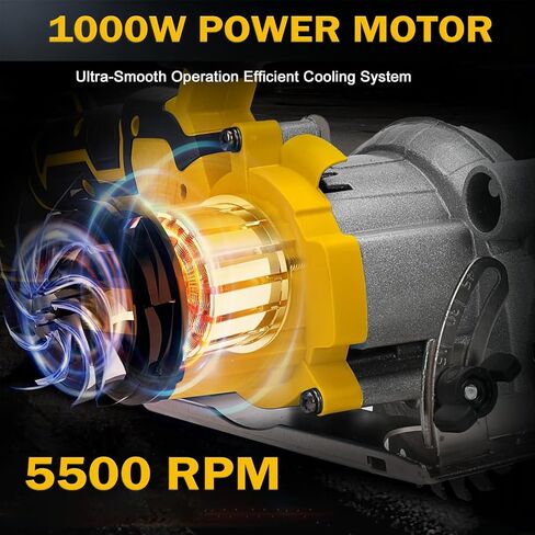 Cordless Circular Saw 7-1/4-Inch Compatible with DeWalt 20V Battery,Brushless Electric Circular Saw with Laser Guide, 2 Blades for Wood, Plastic, Soft Metal (Battery Not Included) in Kuwait