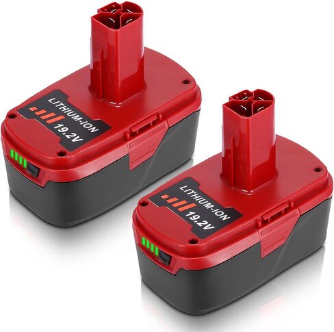 2 Pack 20V 4000mAh Replacement for Craftsman V20 Lithium Battery (Multi) | Compatible with Craftsman 20 Volt Battery 4.0Ah MAX CMCB205 CMCB204 CMCB206 CMCB202 CMCB201 20 Volt Cordless Tools (Multi) in Saudi Arabia
