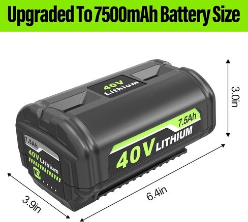 Upgraded 7500mAh OP4026 Replacement Battery Compatible with Ryobi 40V Battery Lithium Replacement OP4050A OP40601 OP40602 for 40V Tools with LED Indicator in Kuwait