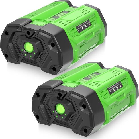 2 Packs 5Ah 56 Volt Lithium ion Battery Replacement for EGO 56V Batteries BA2800T(Green) in Saudi Arabia