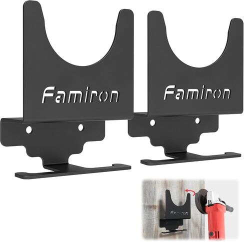 2 PCS Angle Grinder Holder,Angle Grinder Stand Tool Wall mount Bracket for 5inch Grinder,Angle Grinder Storage Rack for Cutters,Polishers in Kuwait
