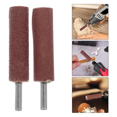 MERRYHAPY Flap Sanding Head Drum Sander Kit with 80 and 240 Grit Sandpaper for Drill and Rotary Tools, Cylindrical Iron Sanding Drum for Smooth and Polished Finish with Versatile in Kuwait