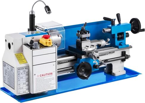 Bench Top Mini Metal Milling Lathe 7x12 Variable Speed 0-2250 RPM w/Lamp in Kuwait