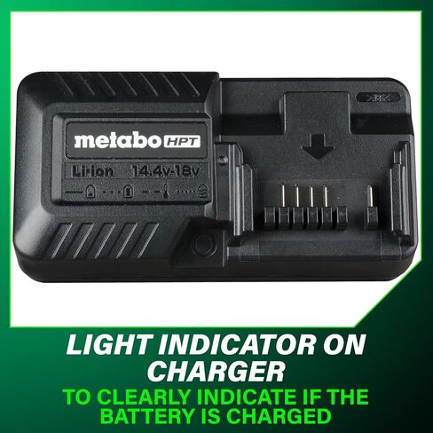 Metabo HPT 2-Pack 18V Batteries + Charger Kit, UC18YKSLQBYM in Kuwait