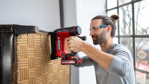 Einhell Cordless Nailer/Stapler TE-CN 18/32 Li - Solo Power X-Change (18 V, 20 Strokes/min, Max. 25 mm Staples, Max. 32 mm Nails, Includes 300 Staples & Nails, without Battery) in Kuwait