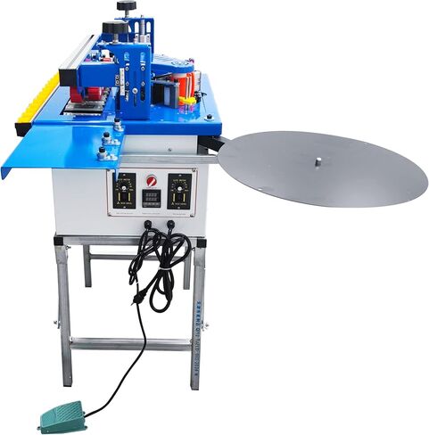 TECHTONGDA Portable Edge Bander Automatic Double-Sided Edge Banding Machine for Woodworking, Automatic Band Breaking for Straight and Curved Edges 110V in Kuwait