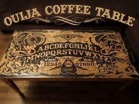 Handmade Ouija Board Coffee Table DIY Plans - Spirit Talking Board Home Furniture in Kuwait