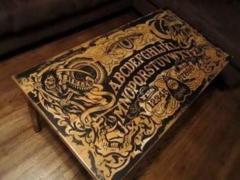 Handmade Ouija Board Coffee Table DIY Plans - Spirit Talking Board Home Furniture in Kuwait