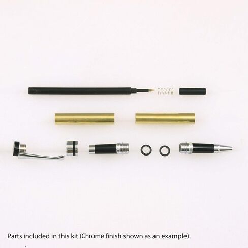 Legacy Woodturning Classic Roller Ball Pen Kit - Variety, 6 Pack, Includes 2 each of Gold, Chrome, Gun Metal, Woodworking Project Kit in Kuwait