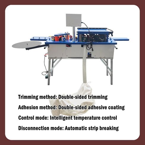 Edge Bander Automatic Curved & Straight Edge Banding Machine Double-Sided Gluing Polishing for Furniture Factories Woodworking Shops Edge Speed 0-6 m/min Dust Extraction in Kuwait