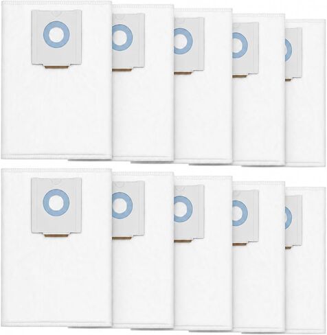 10 Pack 496186 Vacuum Bags Compatible with Festool CT36 Series Extractor | Fits CT 36, CTL 36 E, CTL 36 E AC, CTM 36 E and CTM 36 E AC models Vacuum Cleaner Filter Bag Replacement Parts in Kuwait