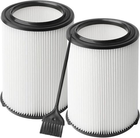 IYOUYA 2-Pack VF4000 Standard Wet/dry Vac Filter Replacement with 1 Black Brush Compatible with Ridgid 72947 Wet Dry Vacs 5-20 Gallon and Husky 6-9 Gallon Wet/Dry Vacuums Cleaner in Kuwait
