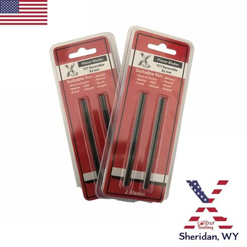 3-1/4 inch Double Edged Carbide Planer Blade - Fits Makita, Bosch, Porter Cable, Ryobi, SKIL, Crafstman -2 Pair in Kuwait
