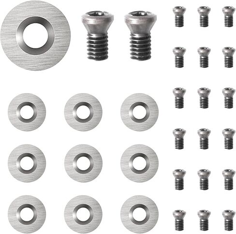 12mm Round Carbide Inserts，R12 X 2.5mm Replacement for Woodworking Fits Spiral Helical Planer Cutter Head in Kuwait
