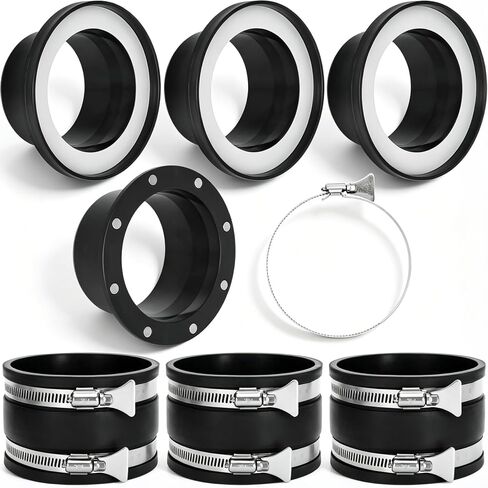 Magnetic Dust Collection Fittings 7-pack for 4" Shop Vac Hoses | Quickly Switch Hoses Between Woodworking Machines, Neodymium Magnet in Kuwait