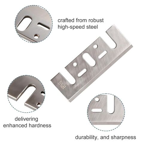 3-1/4 Inch HSS Planer Blades Replacement for Makita N1900B, KP0810, XPK01, XPK02Z, KP0800K and Most Hand-Held Planer, Carbide Planer Blades Replacement - 4 Pcs in Kuwait