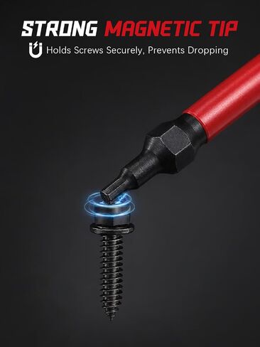20PCS Hex Bit Set Allen Wrench Drill Bit Set, 1/4" Hex Shank S2 Steel Magnetic Allen Key Drill Bit Set for Furniture Assembly, Brackets, and Home DIY Box Hex Bits (2, Inches) in Kuwait