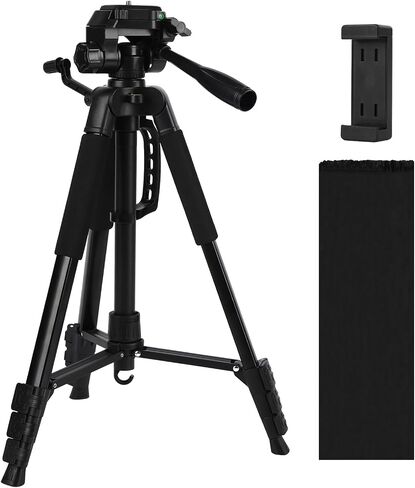Laser Level Tripod Compatible with Bosch, 18" Adjustable Laser Tripod Stand with 1/4"-20 Thread Mount, Lightweight Tripod with Non-Skid Feet, Collapsible Legs, Carrying Pouch Included in Kuwait