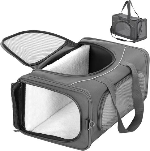 Petsfit Airline Cat Carrier for Small Cats, Two-Way Placement, Up to 9 lb in Kuwait