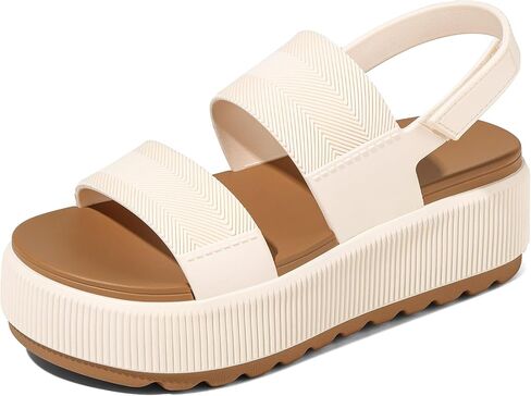 Marc Ford Platform Water Sandals for Women Chunky Wedge Lug Sole Comfortable Waterproof Summer Walking Vacation Essentials Beach Shoes in Kuwait