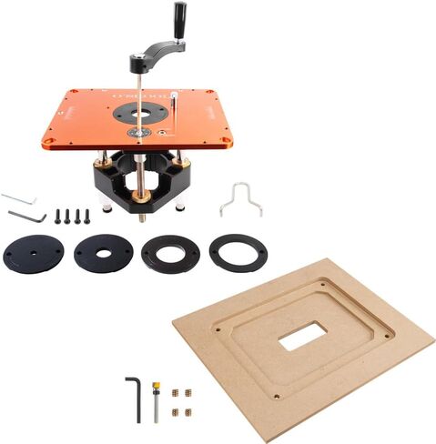 O'SKOOL Router Lift Systems with Router Table Insert Plate Template Kit in Kuwait