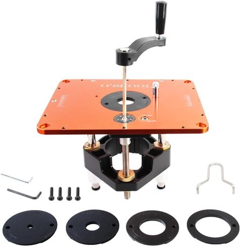 O'SKOOL Router Lift Systems with Router Table Insert Plate Template Kit in Kuwait