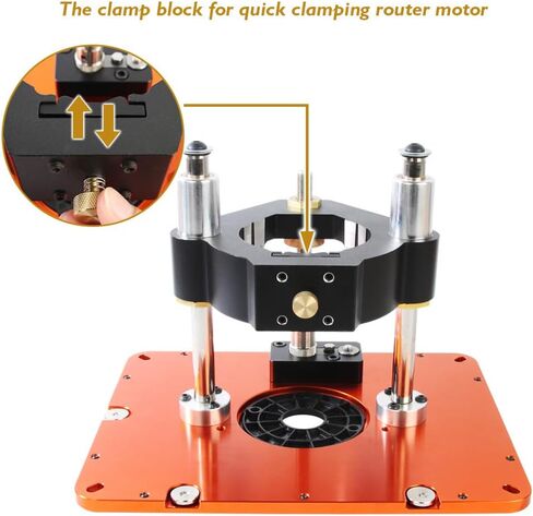 O'SKOOL Router Lift Systems with Router Table Insert Plate Template Kit in Kuwait