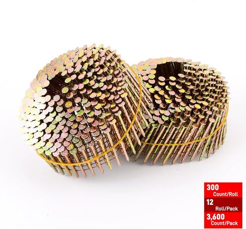 15 Gauge 1-1/4-Inch to 2-1/2-Inch Siding Nail Gun and 3600 Count 2" x .098 Coil Nails Set in Kuwait