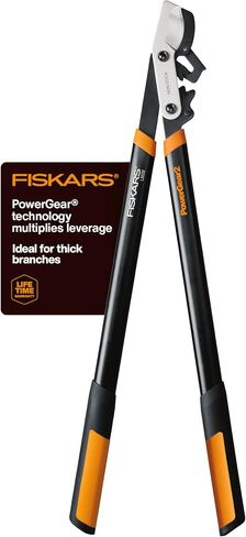 Fiskars 32-Inch Loppers for Tree Trimming, Heavy Duty, Low-Friction Sharp Steel Blade, Branch Cutter up to 2-Inch Diameter Cut Capacity, PowerGear2 Technology that Multiplies Power for Less Effort in Kuwait