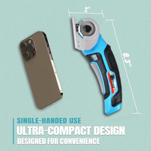 Cardboard Cutter, Cordless Electric Scissors with 2 Blades, Rapid Charger & Case, 4V 2500mAh Rechargeable Electric Box Cutter for Boxes, Fabric, Carpet, Leather in Kuwait