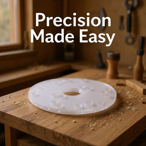 Router Base Plate Kit, 6.5 in Acrylic Universal Router Base, Centering Pin Included, 30 Mm Center Hole, Woodworking Tools with Screws in Kuwait