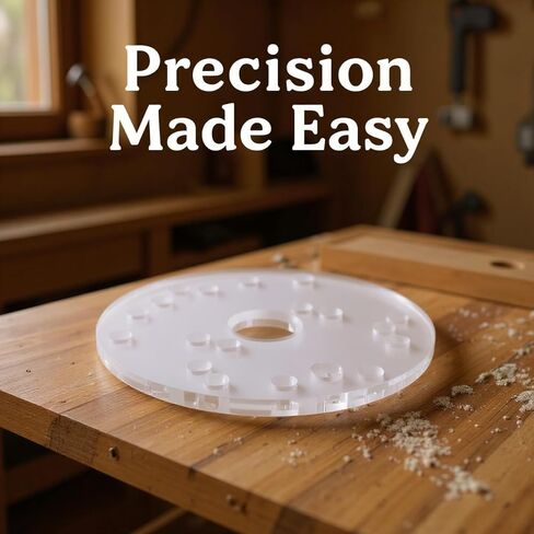 Router Base Plate Kit, 6.5 in Acrylic Universal Router Base, Centering Pin Included, 30 Mm Center Hole, Woodworking Tools with Screws in Kuwait