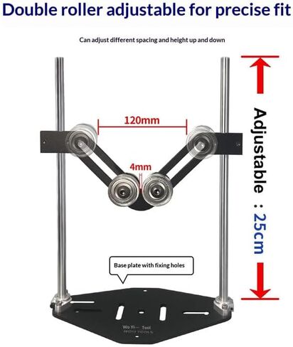 Router Table Plate For V-Shaped Circular Tube Rotation Frame 100kg Load Capacity High Carbon Steel Adjustable Design Smooth Bearings Stable Base Carbon Steel Construction in Kuwait