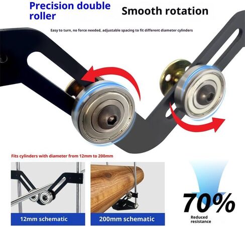 Router Table Plate For V-Shaped Circular Tube Rotation Frame 100kg Load Capacity High Carbon Steel Adjustable Design Smooth Bearings Stable Base Carbon Steel Construction in Kuwait