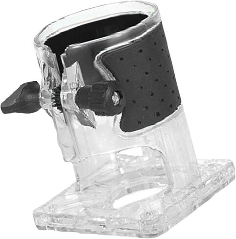 Multipurpose Clear Protective Housing for Engraving Tool Reduce Vibrations Wood Routers Base Easy Surfaces Design Trimmers Routers Clear Cover in Kuwait
